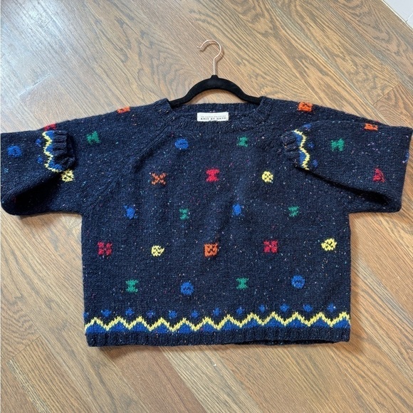 The Limited Sweater Vintage American Collection Wool Cropped Pac-Man Graphic - S - Picture 8 of 13
